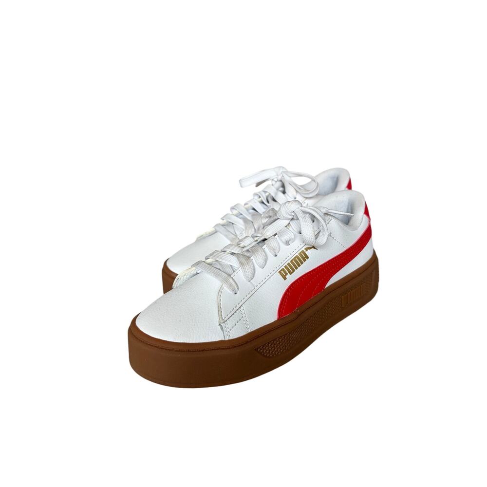 PUMA Platform Sneakers White Gum Sole Women’s Size 6 EU 36
